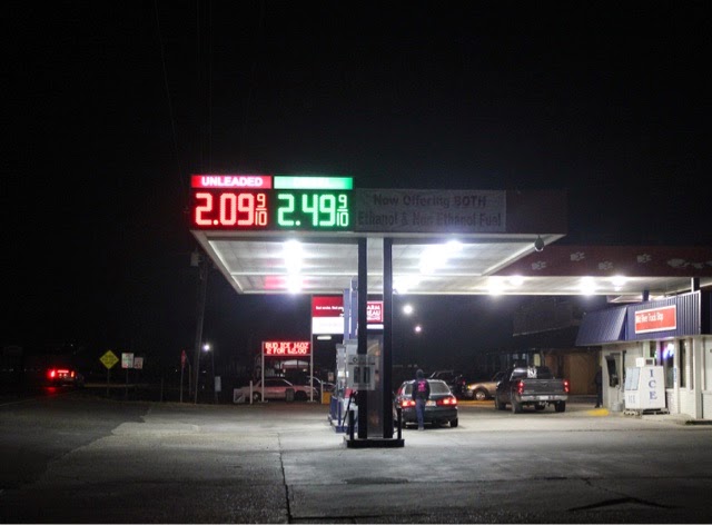 gas station canopy led price sign