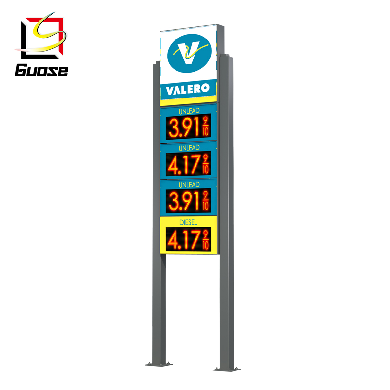 gas station led price sign