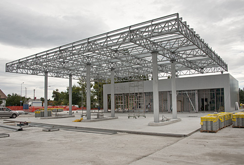 gas station steel structure